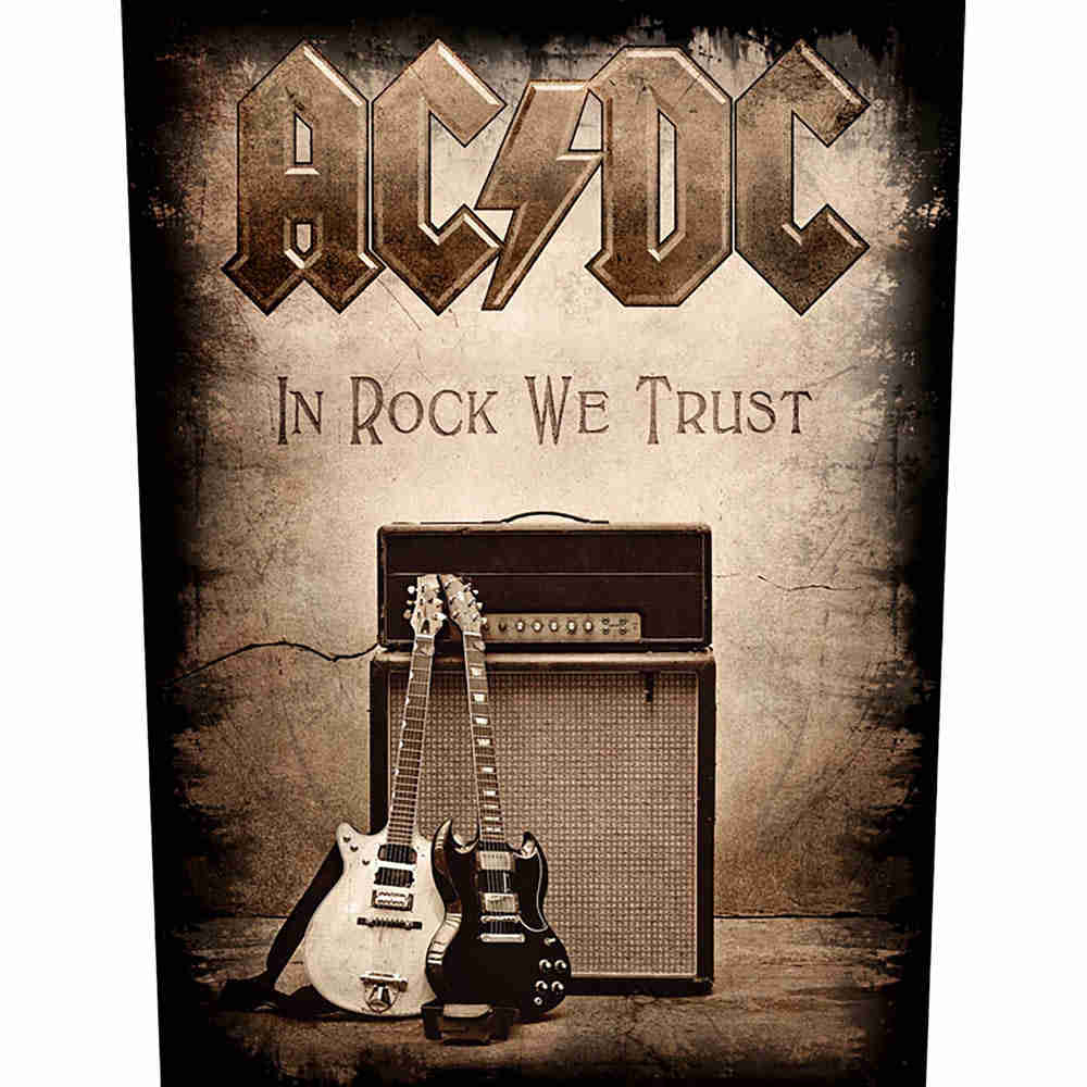 AC/DC - In Rock We Trust Rückenaufnäher - Mehrfarben